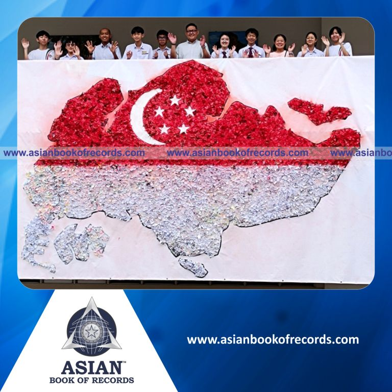 Largest Map made of Paper Cranes