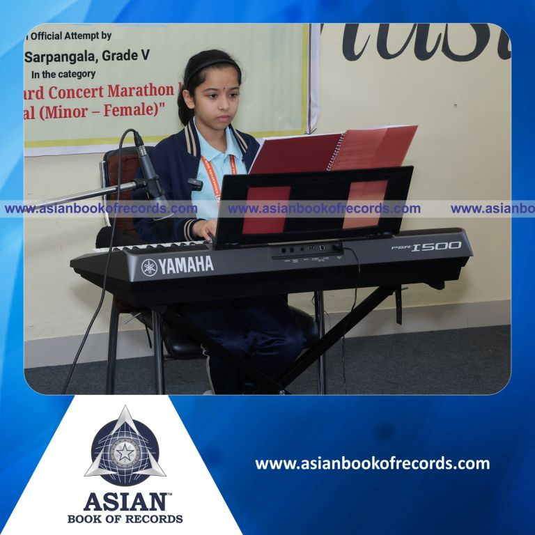 Longest Keyboard Concert by an Individual (Minor-Female)