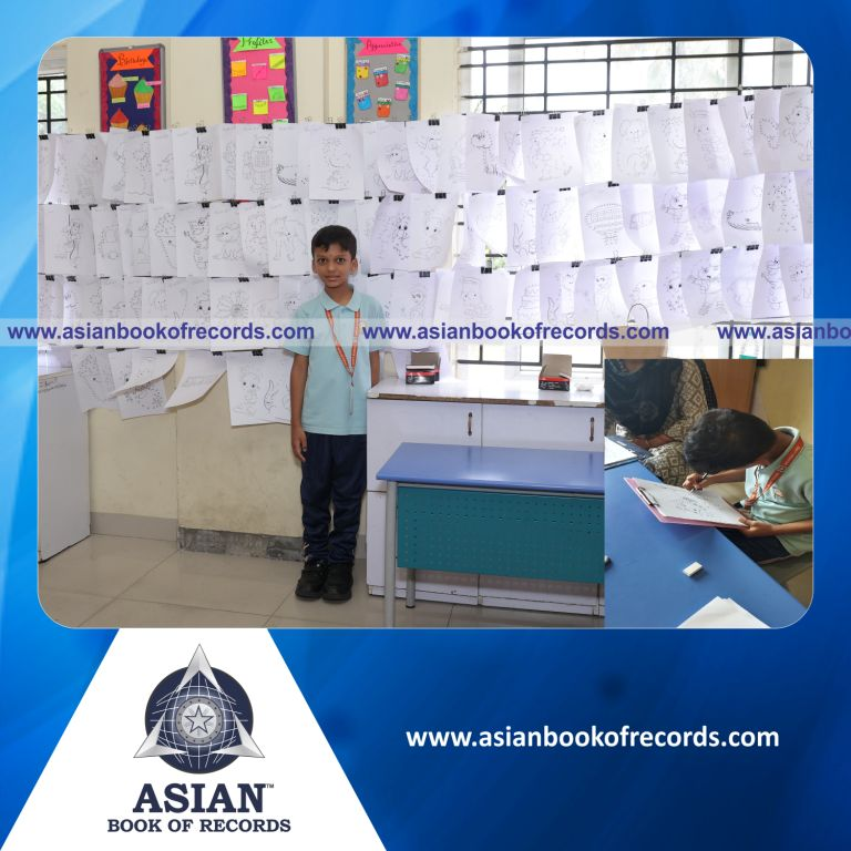 Highest Number of Dot-to-Dot Drawings completed in 2 Hours by an Individual (Minor-Male)