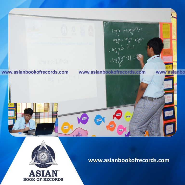 Longest Lecture Marathon in Mathematics by an Individual (Minor-Male)