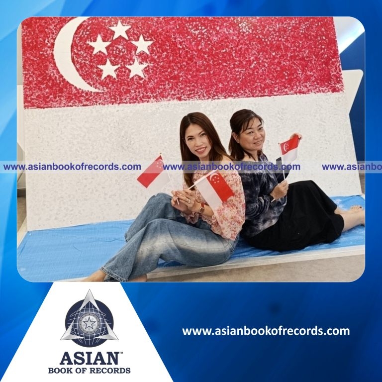 Largest National Flag Made of Thumbprints