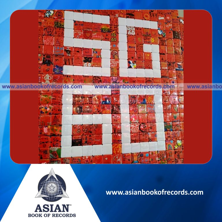 Largest Logo Formed By Handmade and Drawn Badges