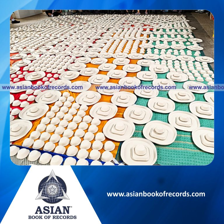 Largest Art Display Using Disposable Tableware