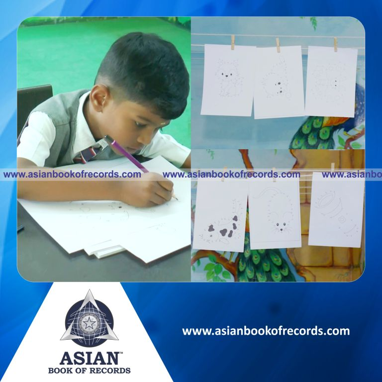 Highest Number of Dot-to-Dot Drawings Completed in 20 Minutes by a Pre-Schooler